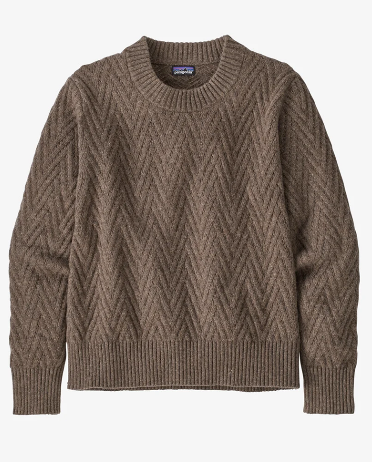 Womens Recycled Wool Crewneck Sweater