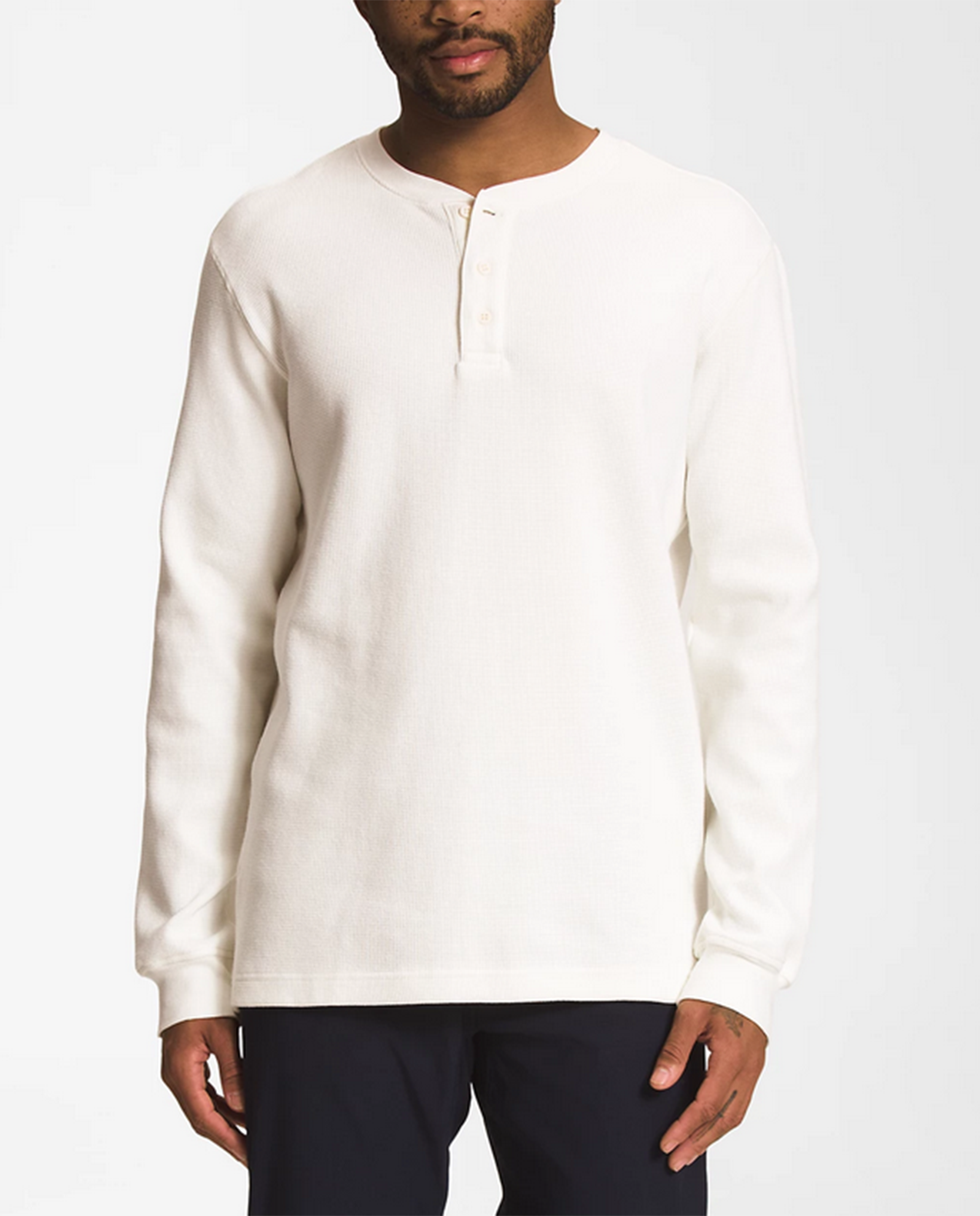 Mens Waffle L/S Henley F25