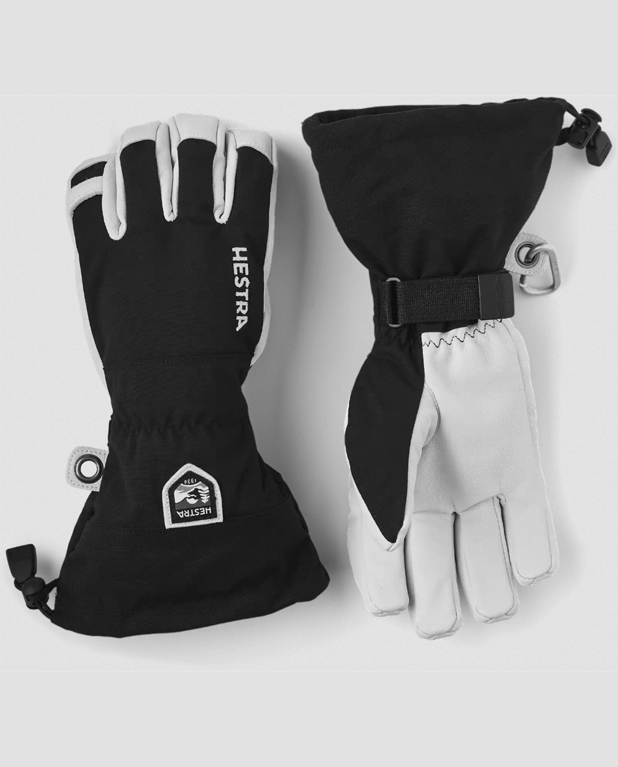 Mens Army Leather Heli Ski Glove