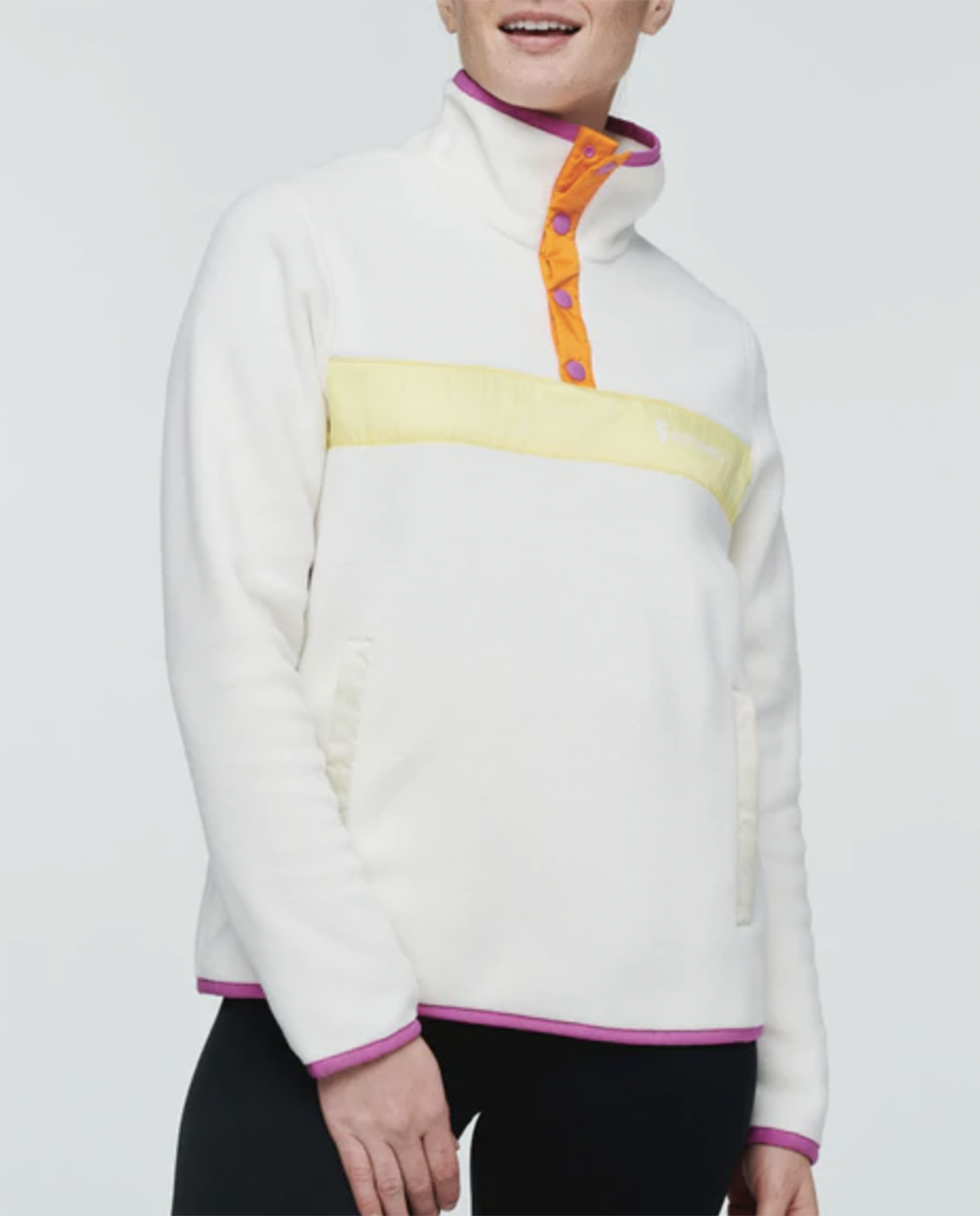 Womens Teca Fleece Pullover in Bees Knees