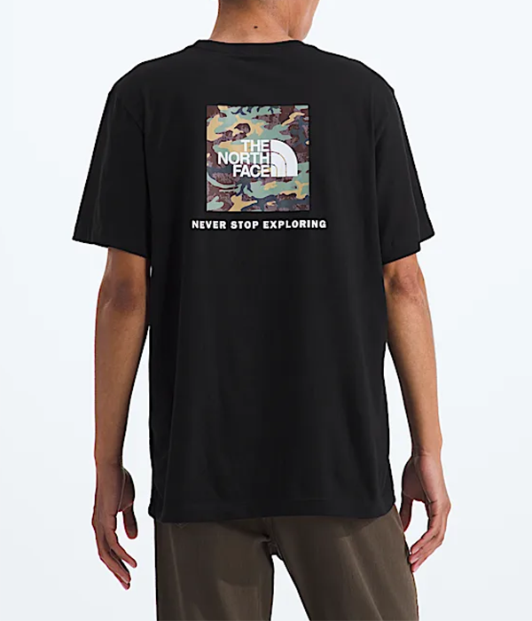 Mens Evolution Box Camo Fill Short Sleeve Tee Graphic