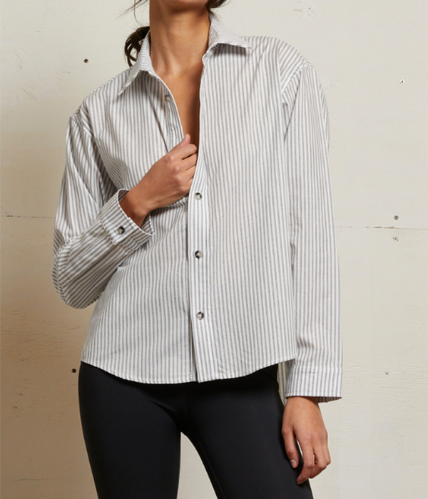 Womens James Chute Cotton Poplin Button Down