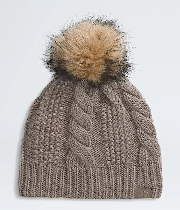 Womens Oh Mega Fur Pom Lined Beanie