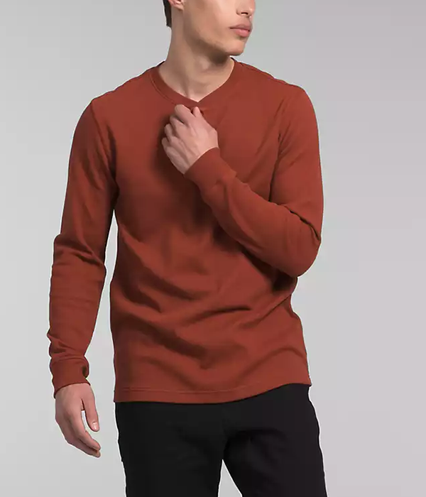Mens Waffle L/S Henley F25