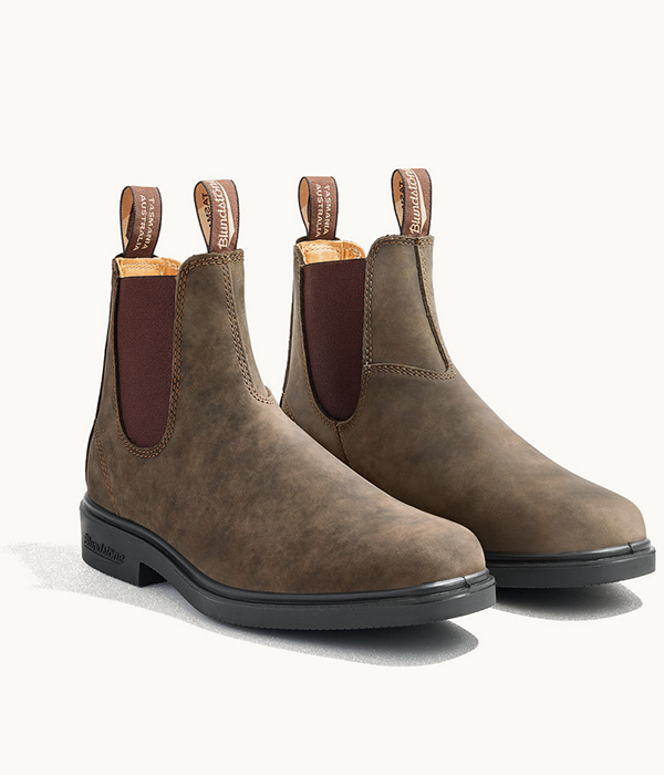 Womens Dress Boots in Rustic Brown