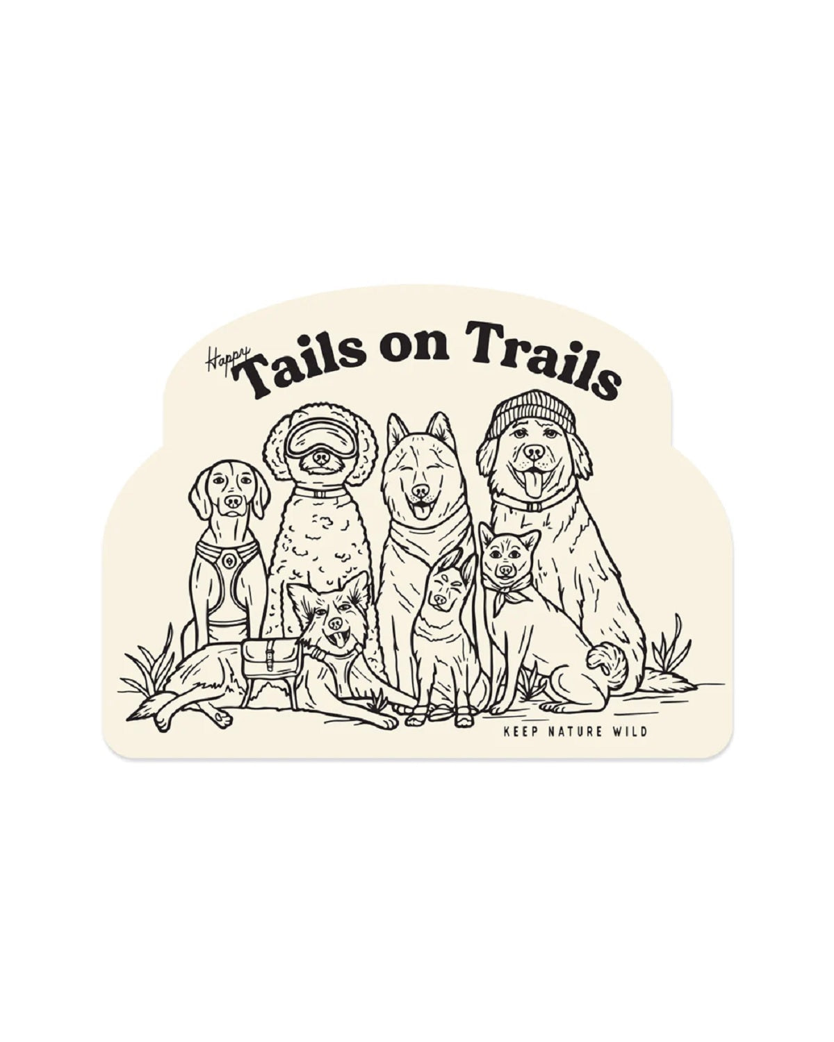 Happy Tails Sticker