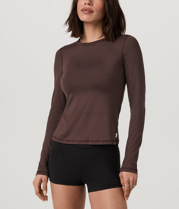 Womens LS Lux Crew Tee