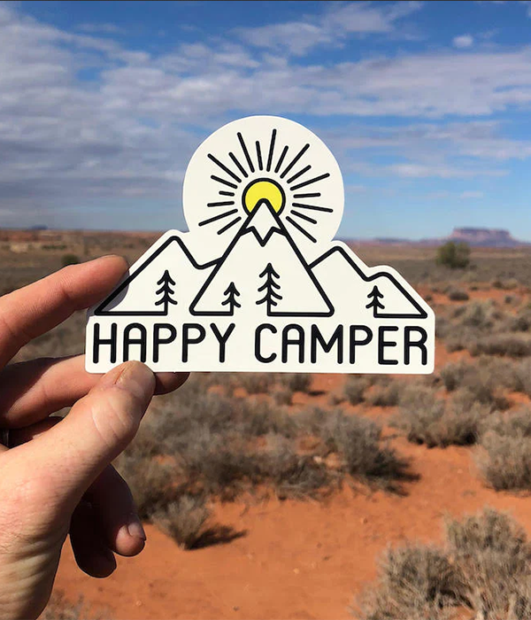 Happy Camper Sticker