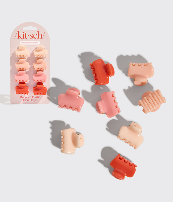 Recycled Mini Cloud Clips 8pc Set - Assorted Cherry  Blossom