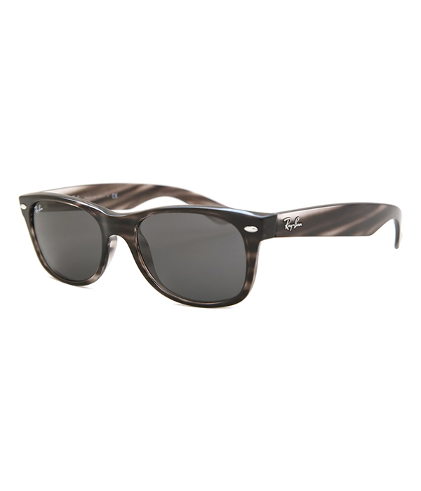 RB2132-6430B1  New Wayfarer Striped Grey Havana w/ Dark Grey