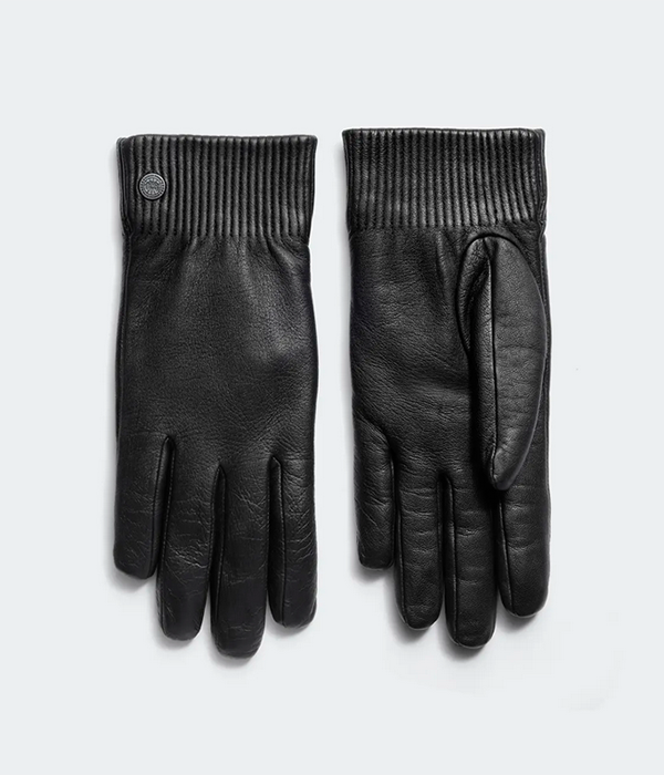 Womens Leather Rib Luxe Glove