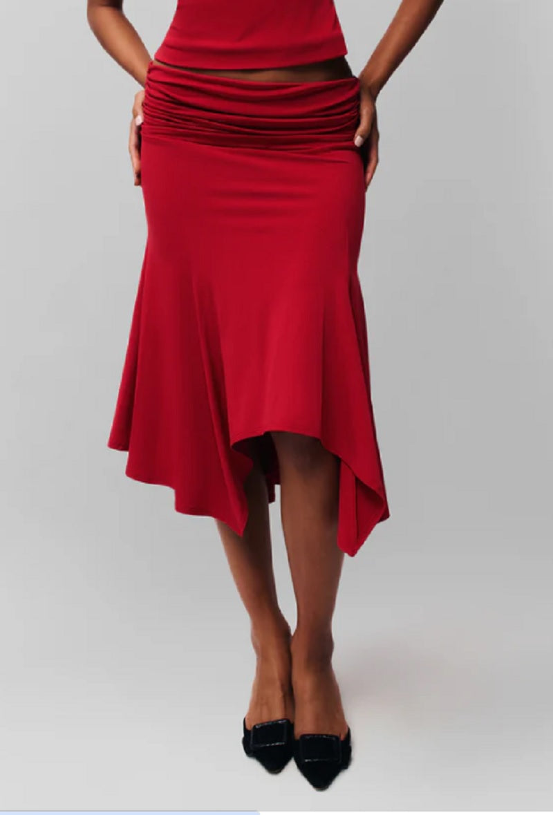 Womens Soffiano Skirt