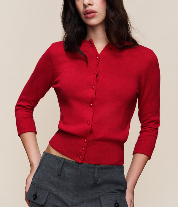 Womens Emelie Cropped Cardigan