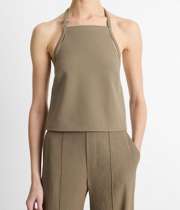 Womens Apron Halter Top