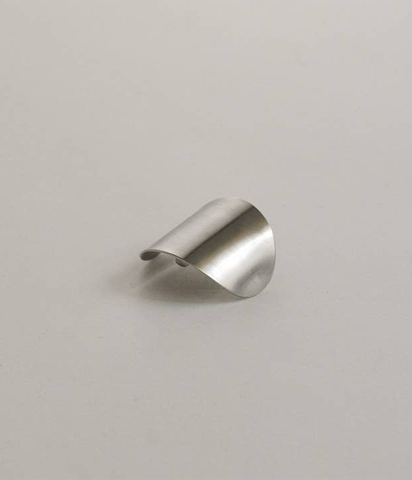 Metal Oval Hair Ponytail Cuff Stick | Silver
