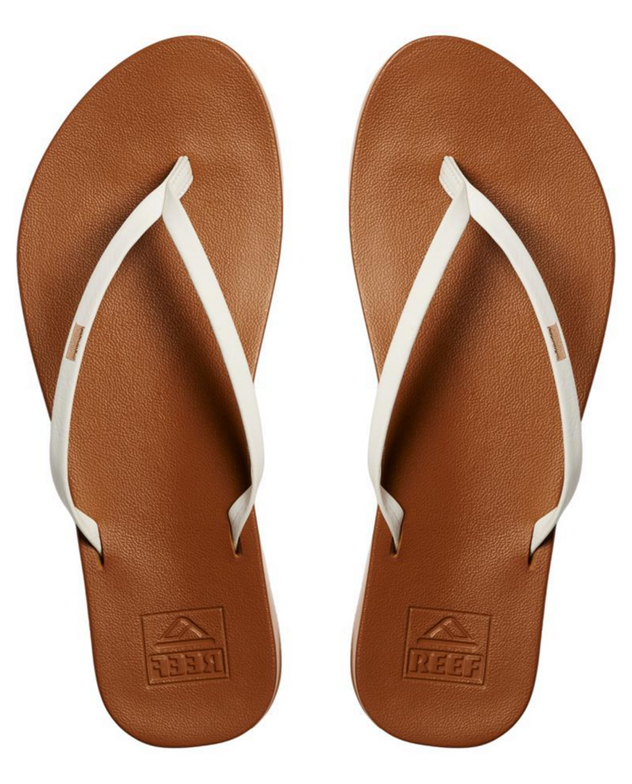 Cushion Slim in White/Tan