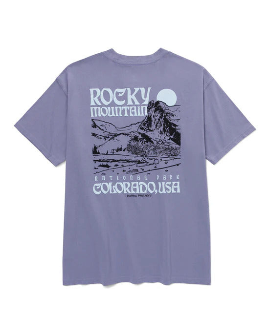 Unisex Rocky Mountain Puff Print Pocket Tee