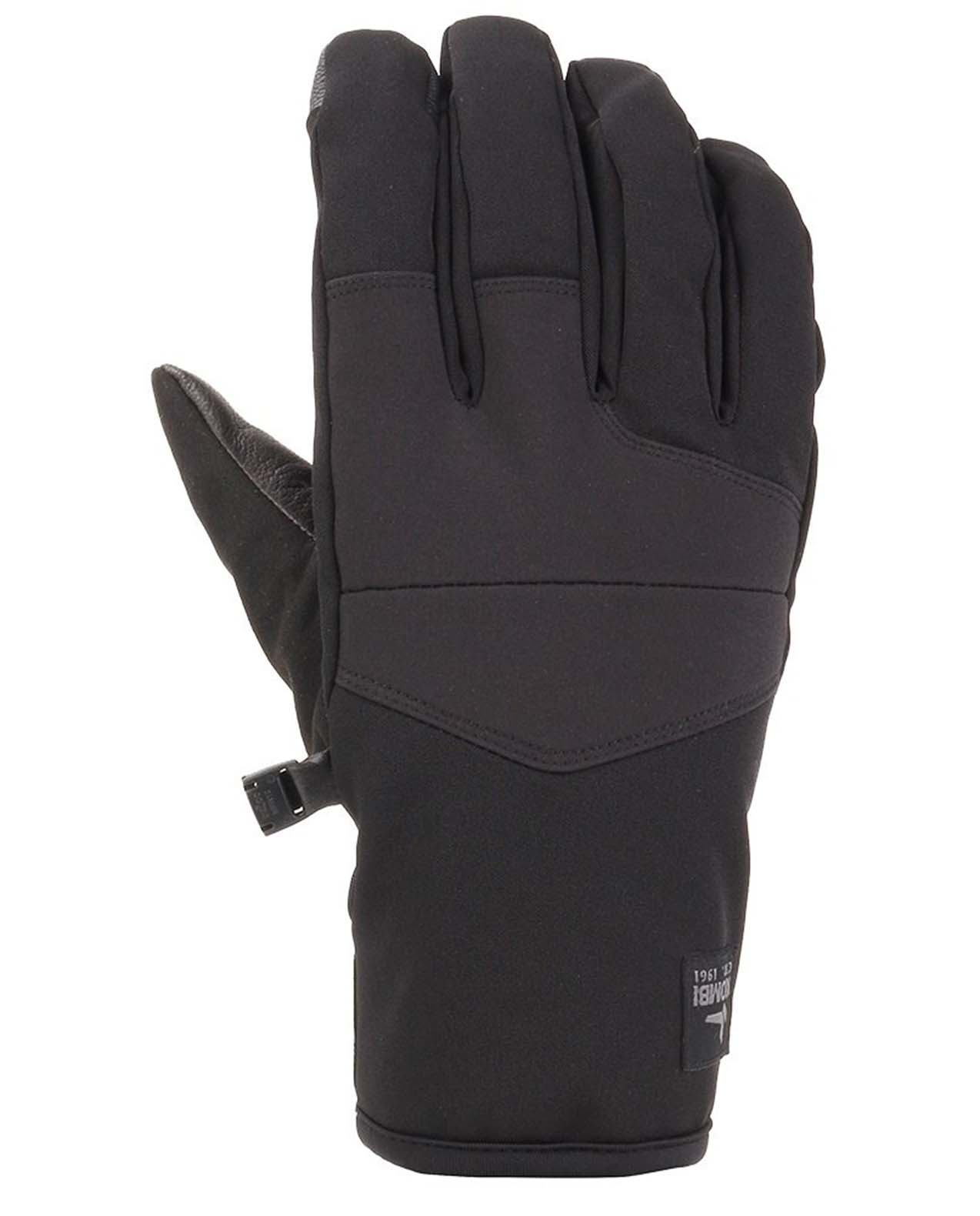 KOMBI Mens Sequence Gloves in BLACK