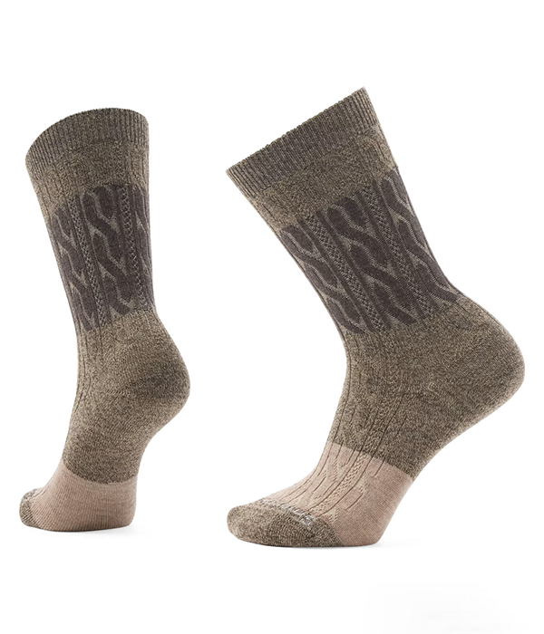 Everyday Color Block Cable Crew Socks