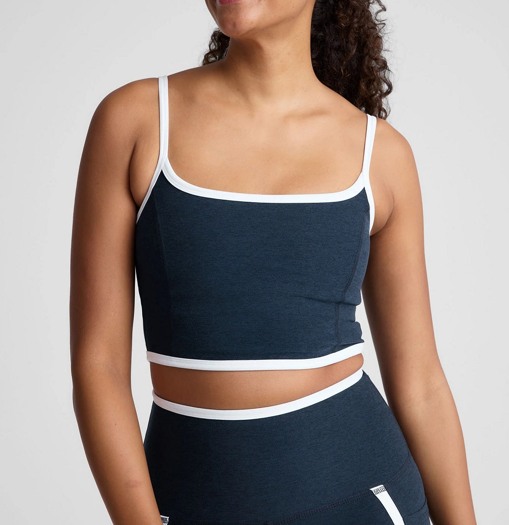 Womens Spacedye New Moves High Cropped Tank