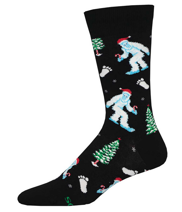 Mens Is it Christmas Yeti Sock