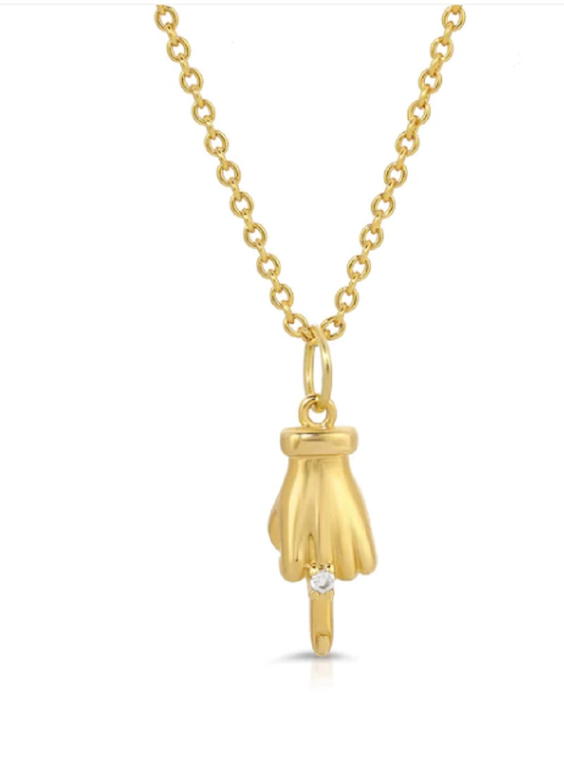 Womens Kiss Off Necklace