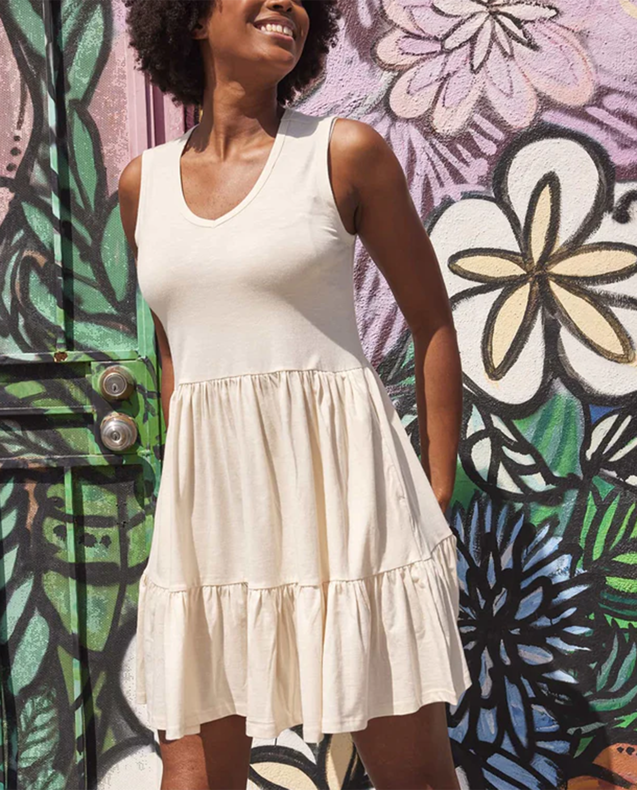 Womens Marley Tiered SL Dress