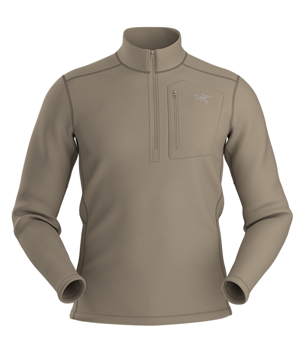 Mens Rho Heavyweight Zip Neck