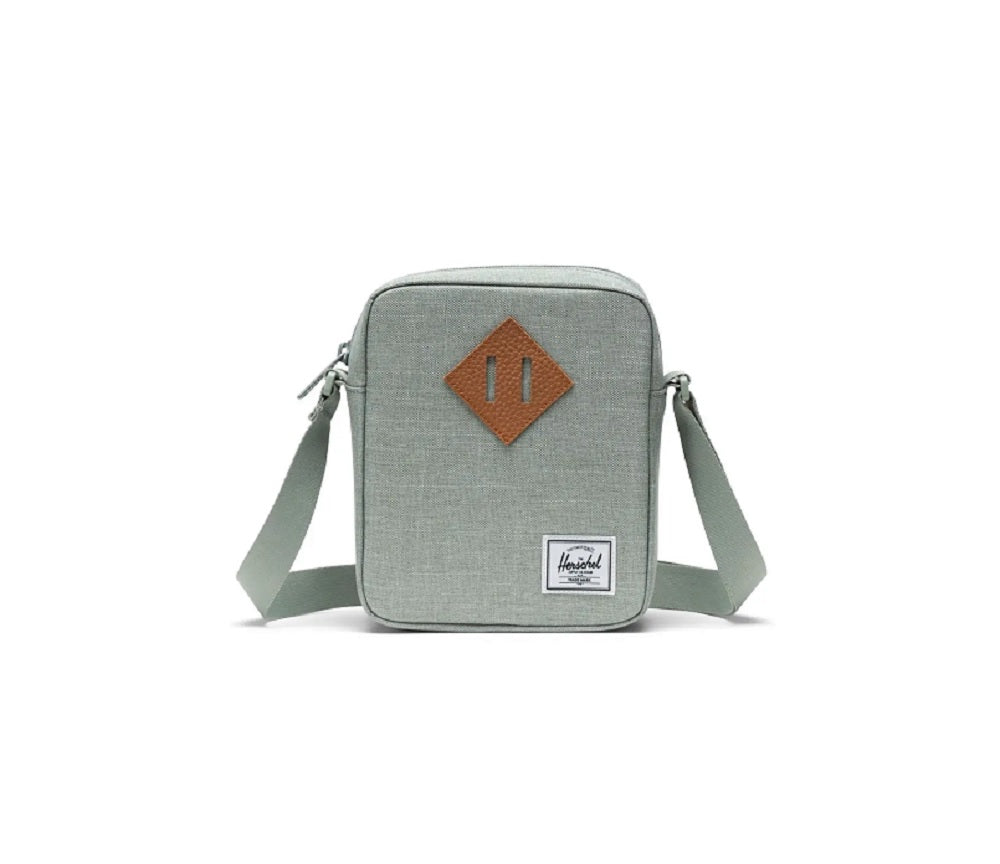 Herschel Heritage Crossbody in Iceberg Green Crosshatch