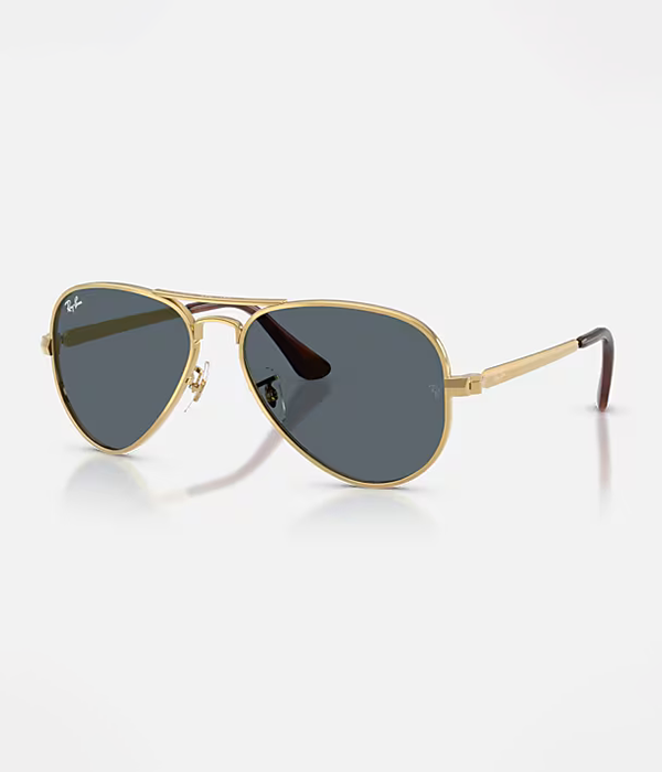 Aviator Max Sunglasses in Arista Gold with Blue Lens