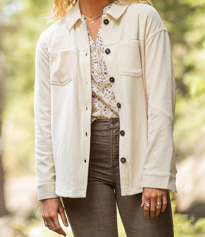 Womens Hudson Stretch Cord Shacket