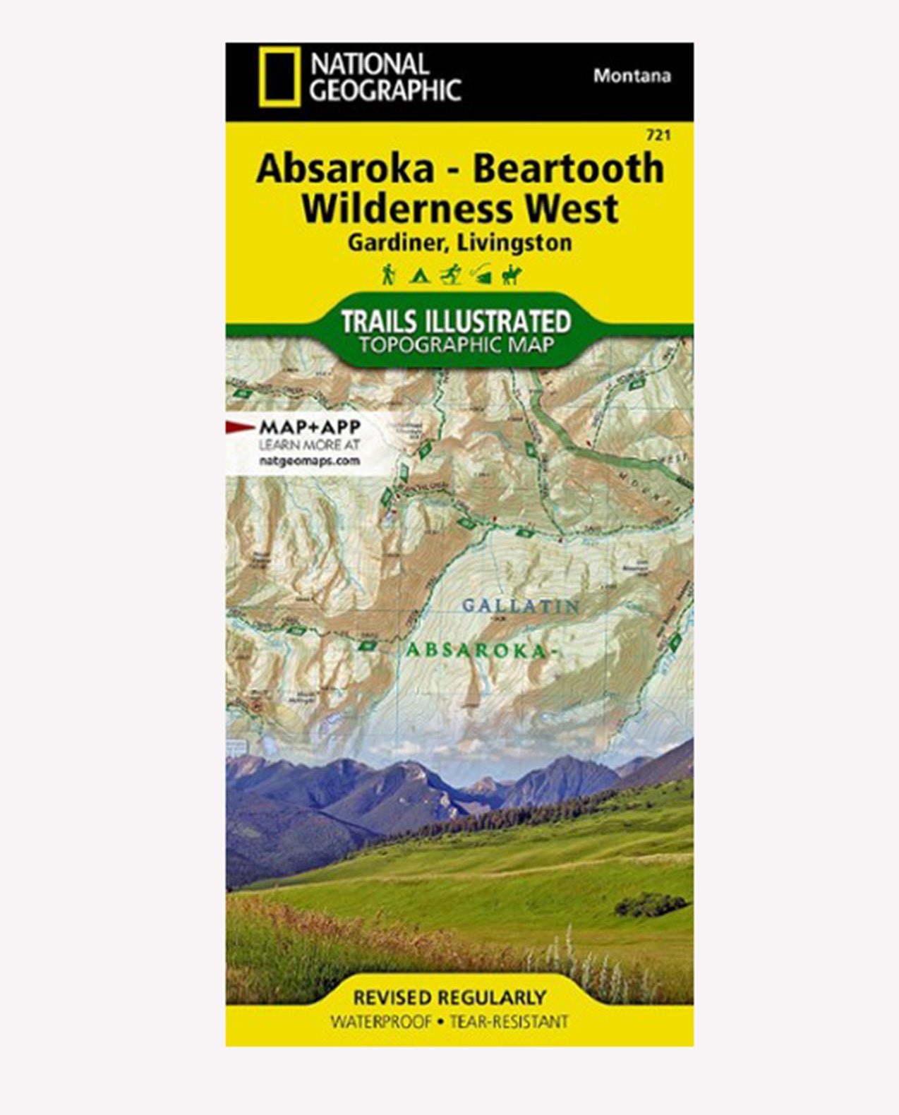 NATIONAL GEO MAPS Absaroka-Beartooth West #721