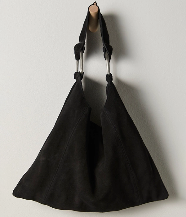 Womens Bobbi Slouch Suede Tote