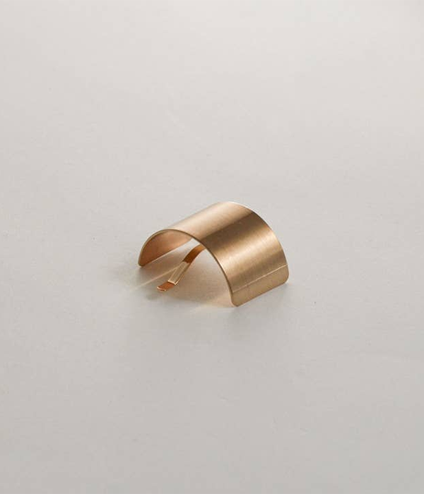 Metal Rectangular Hair Ponytail Cuff Stick | Gold