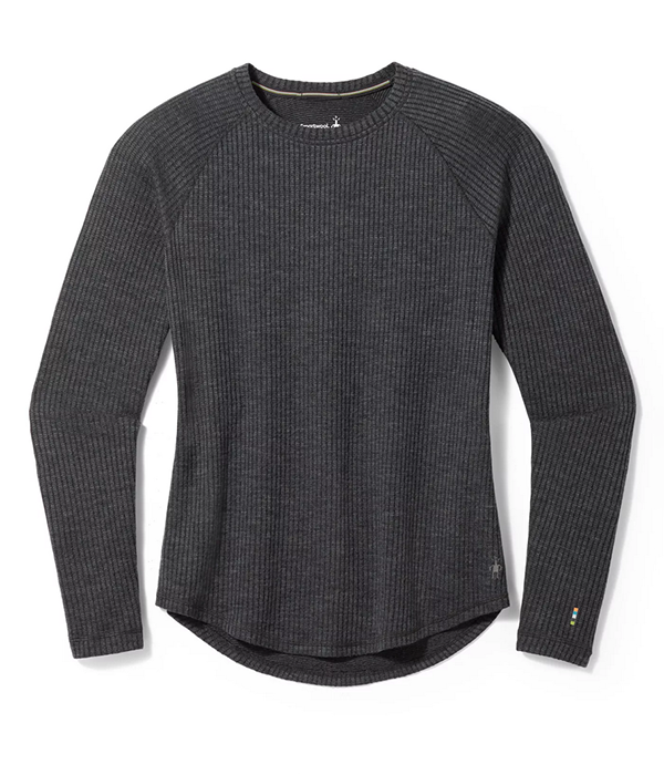 Womens Thermal Merino Rib Crew