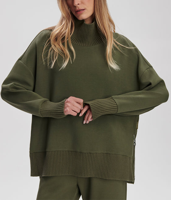 Womens Barker High Neck Sweat