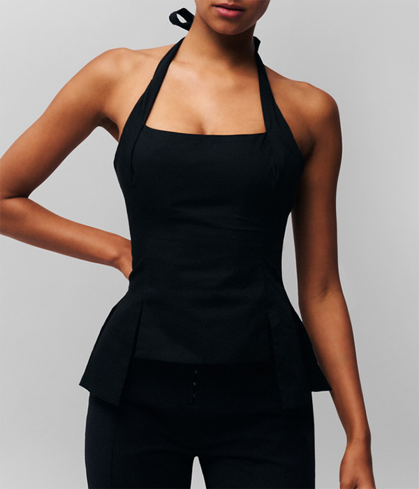 Womens Carine Halter Top
