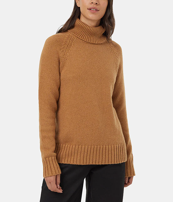 Womens Highline Wool Turtleneck Sweater