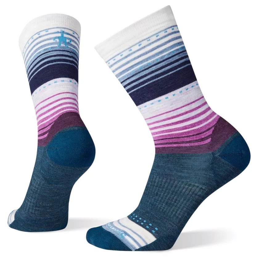 Womens Everyday Stitch Stripe Crew Socks