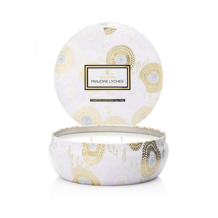 VOLUSPA 3 Wick Candle in Decorative Tin 60 Hour