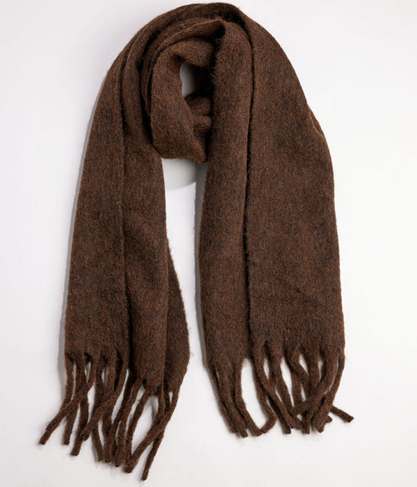 Womens Cozy Solid Scarf F25