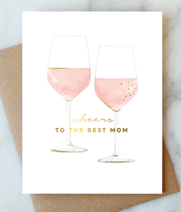 Mom Cheers Greeting Card | Mother's Day & Seasonal Card