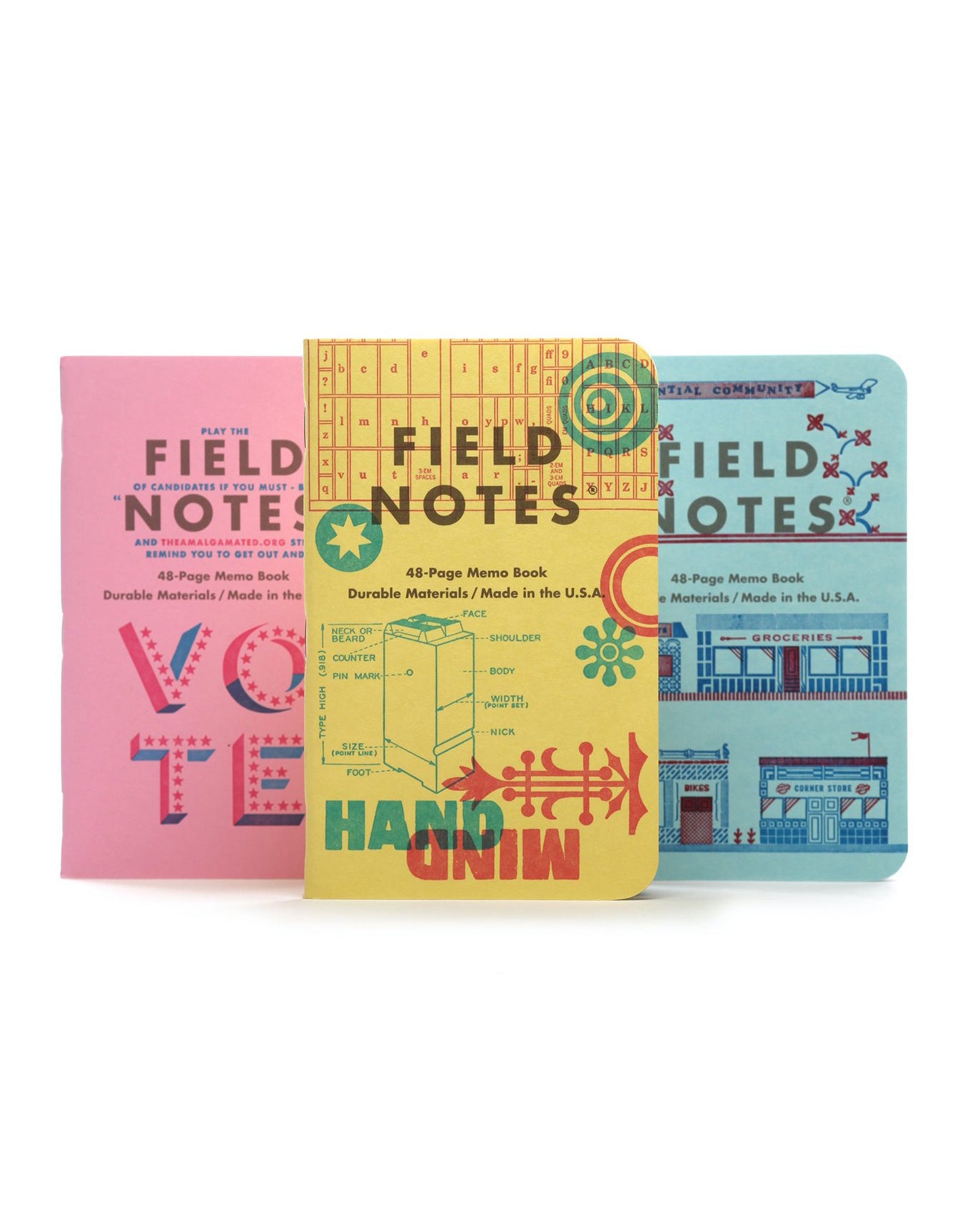 FIELD NOTES United States of Letterpress Pack C