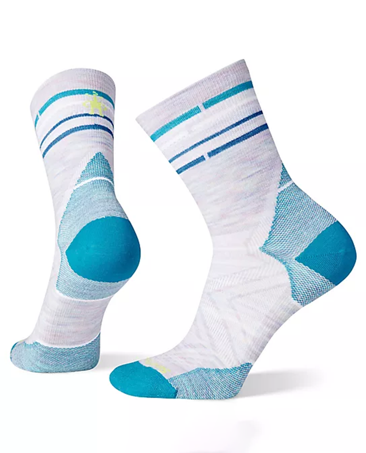 Womens Run Zero Cushion Mid Crew Socks
