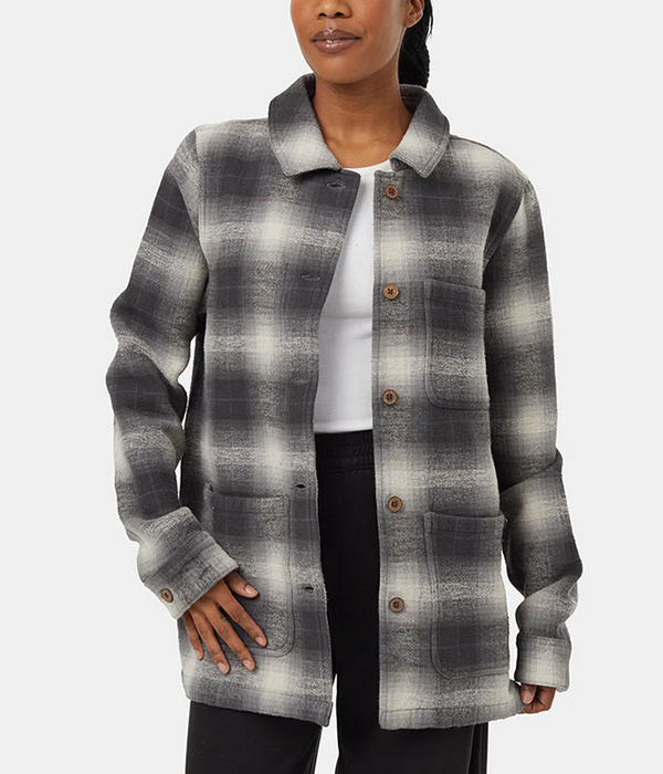 Womens Flannel Utility Jacket