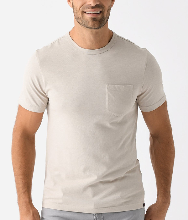 FAHERTY Mens Sunwashed Pocket Tee