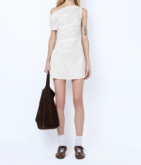 Womens Chantal Shirred Mini Dress