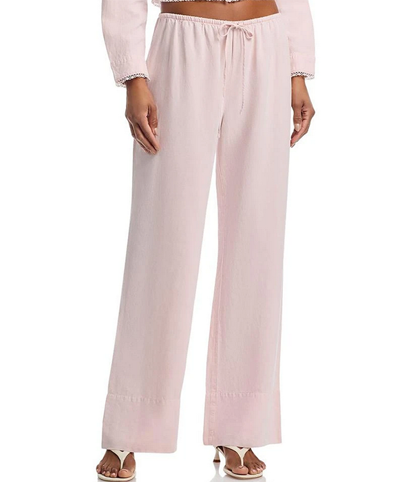 Womens Wide Hem Drawstring Pant