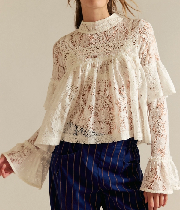 Womens Lilabeth Lace Top