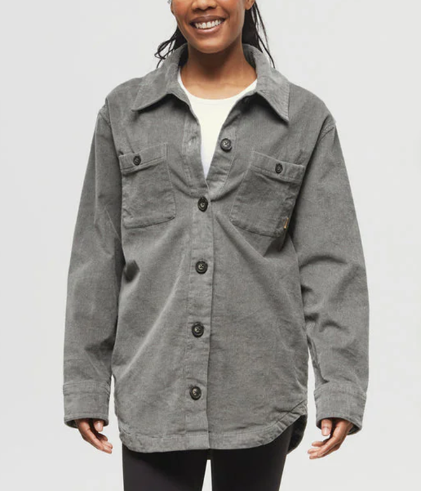 W EcoStretch Corduroy Shacket